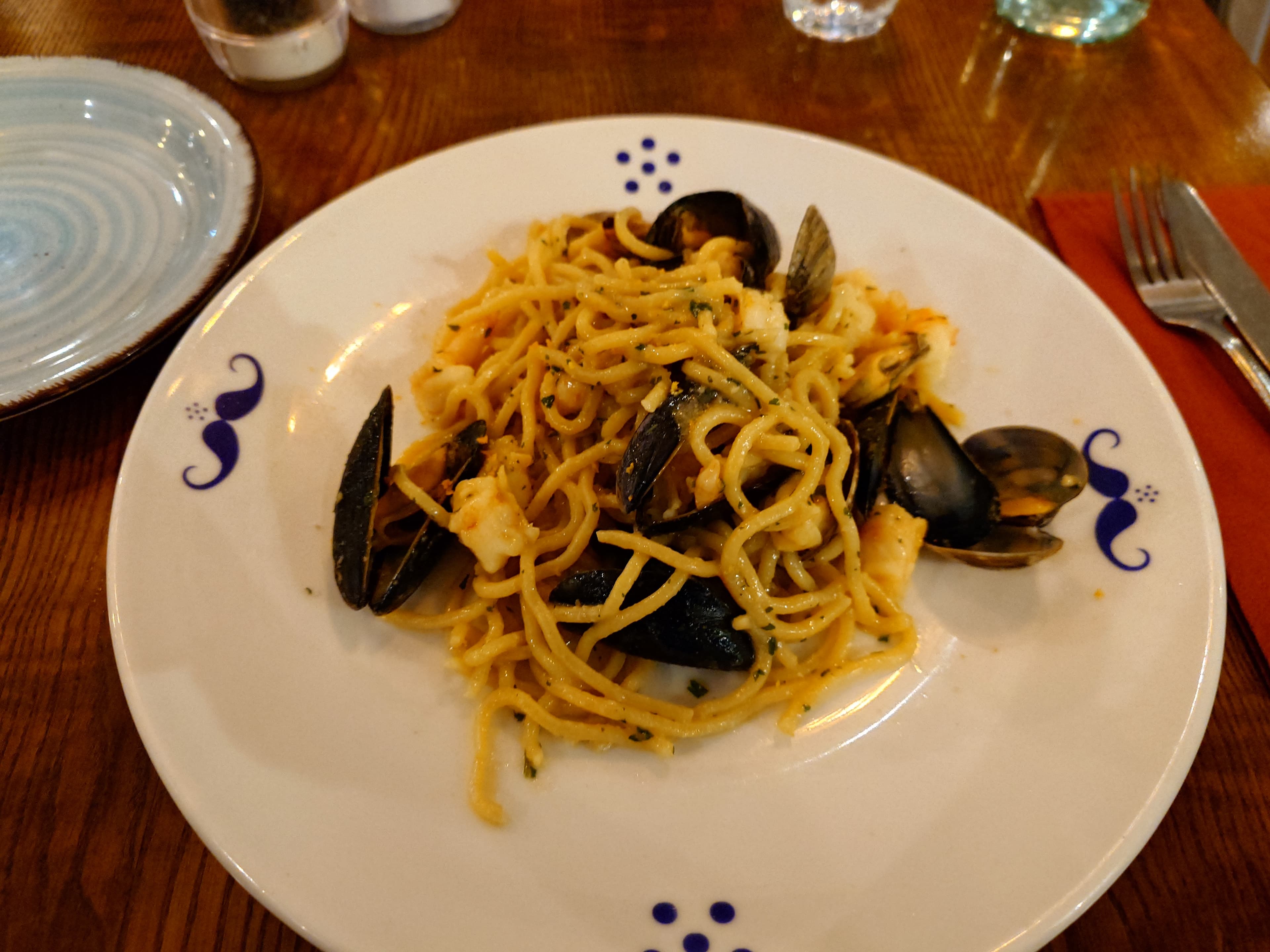 Seafood linguine at Casa Tua King's Cross